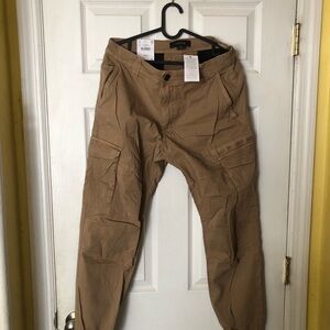 Beige Cargo joggers